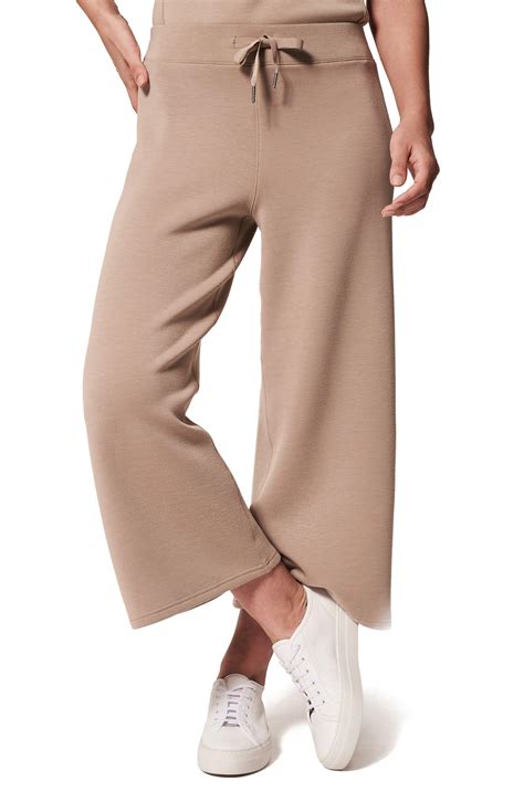 spanx wide leg crop pants|More.